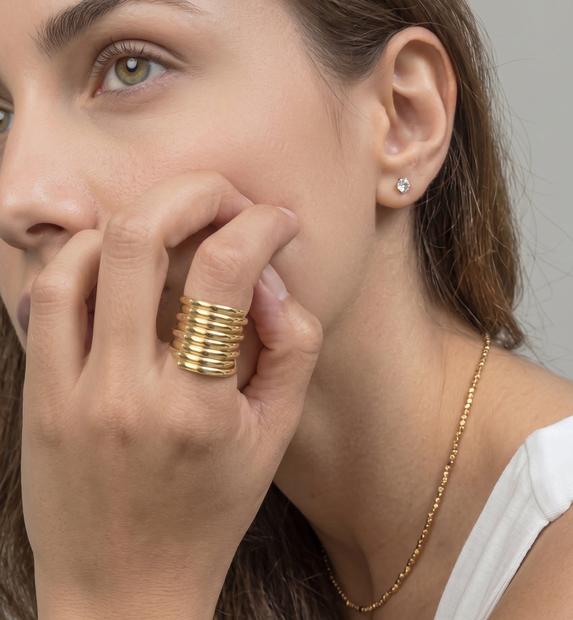 Kin Layered Statement Ring
