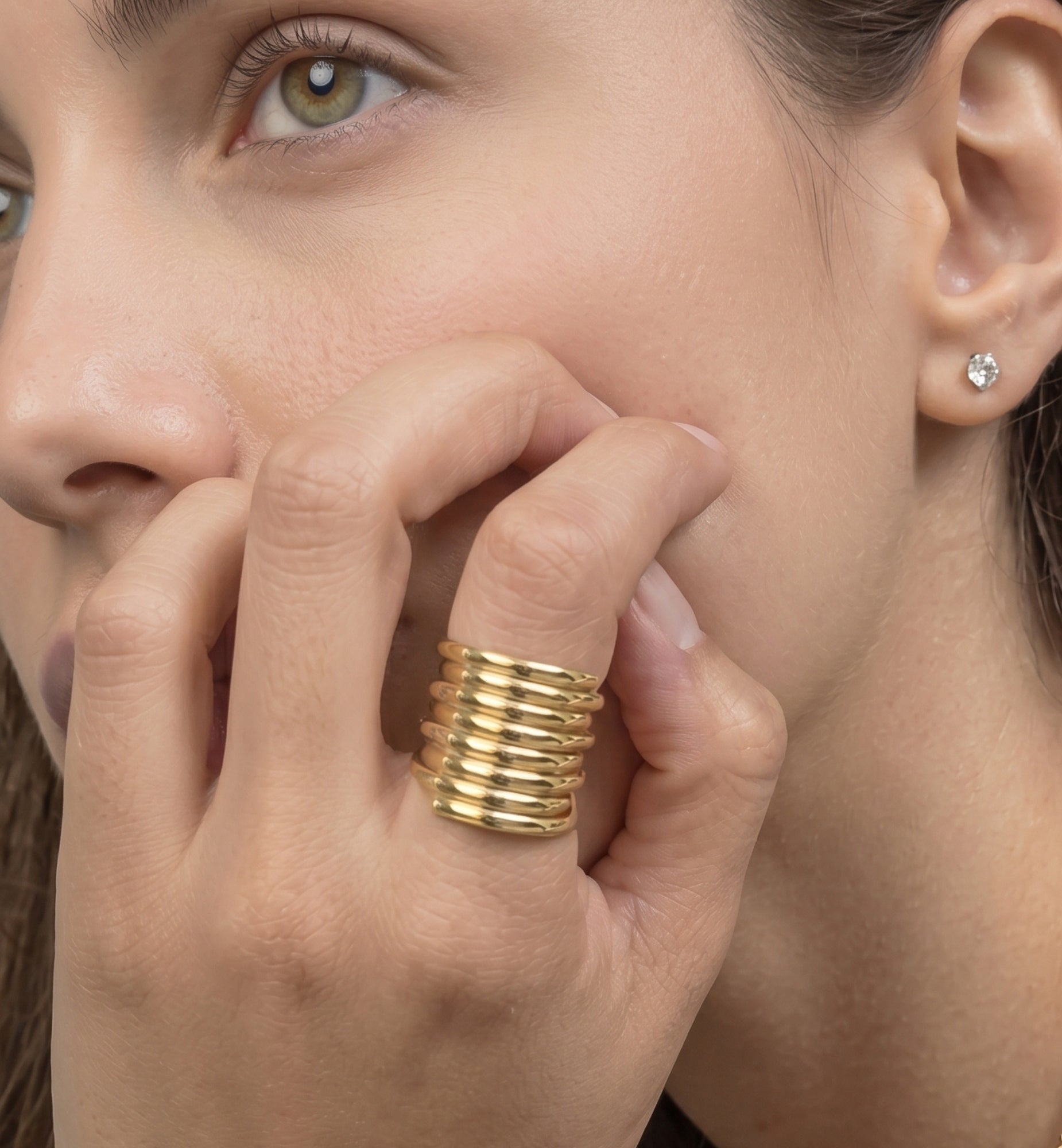Kin Layered Statement Ring