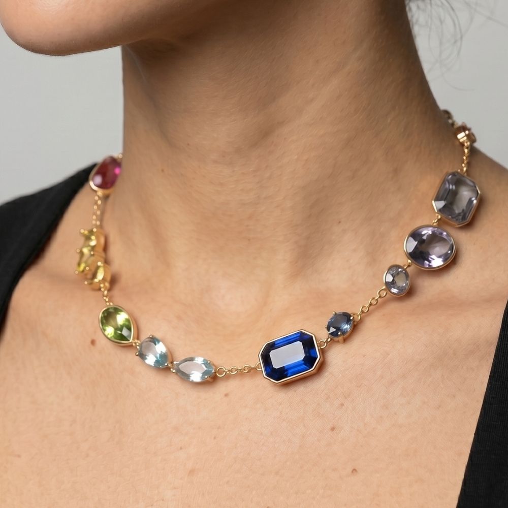 Hanabi Mixed Stone Necklace