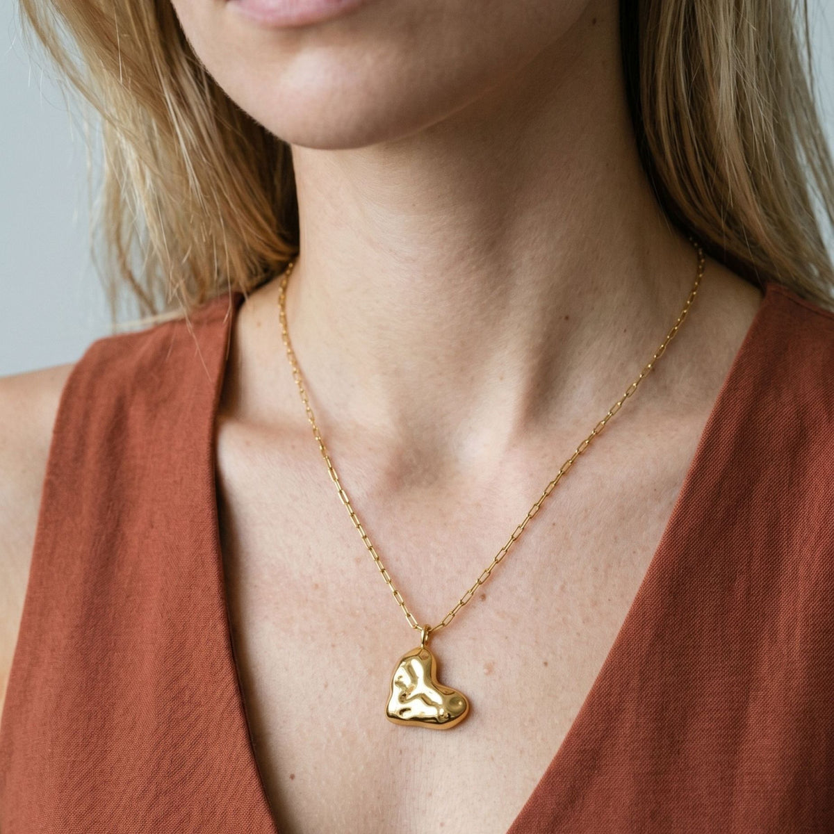 Kokoro Molten Heart Necklace