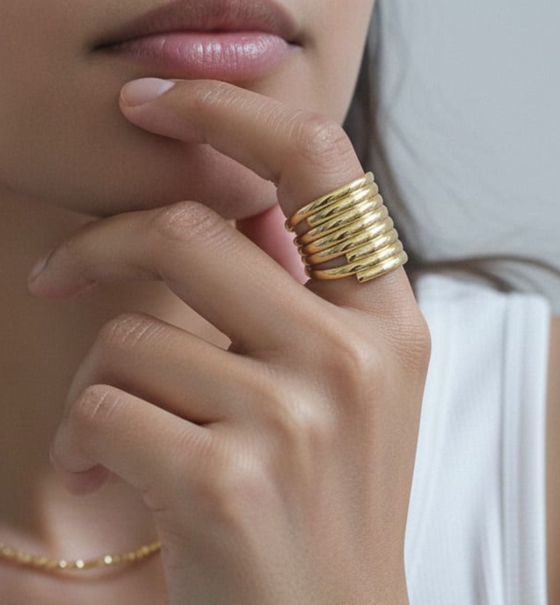 Kin Layered Statement Ring