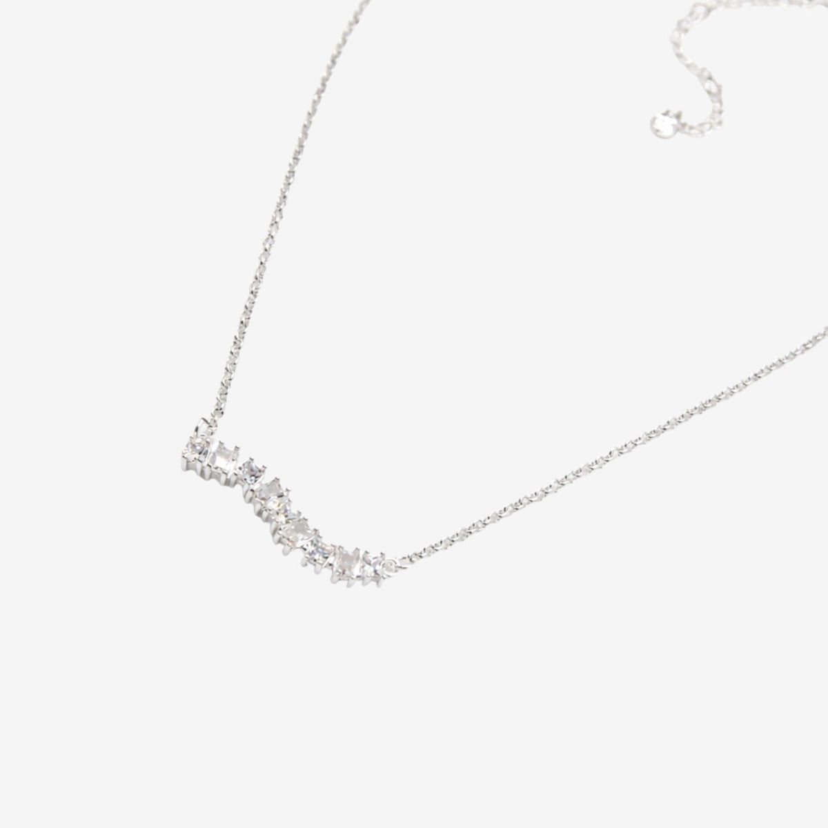 Nami Silver Stone Wave Necklace