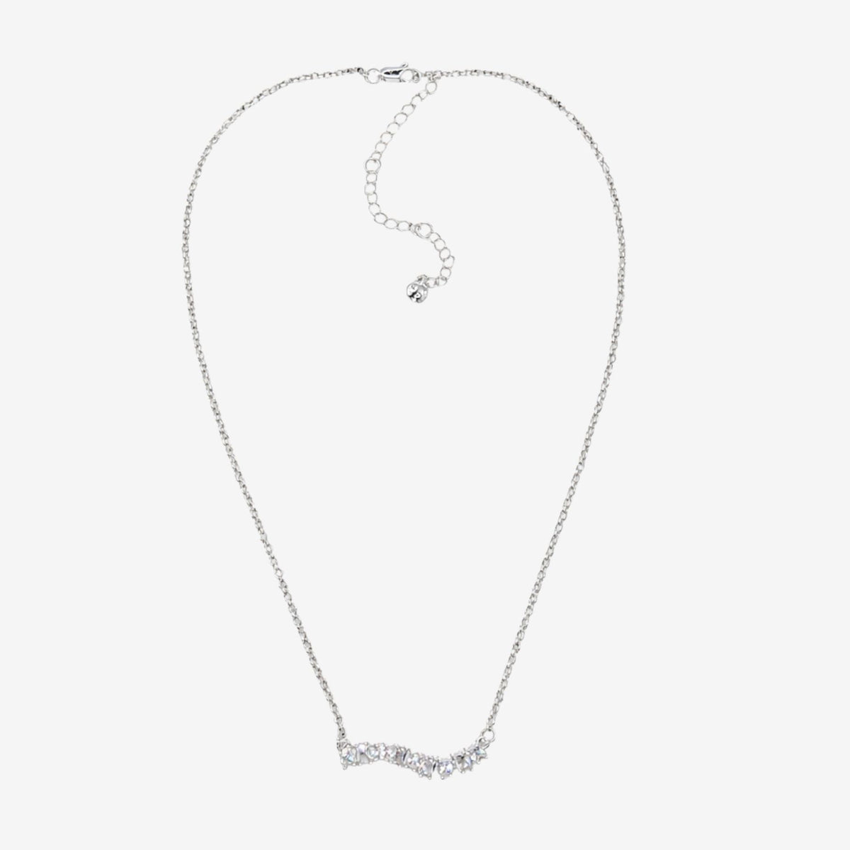 Nami Silver Stone Wave Necklace