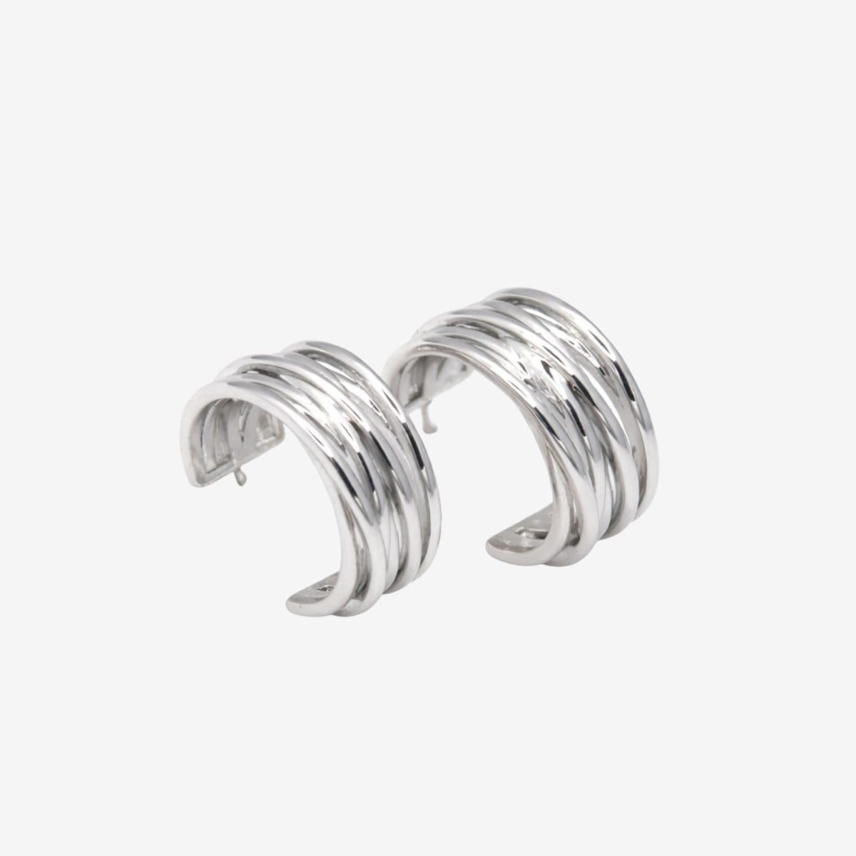 Nami Silver Twist Earrings