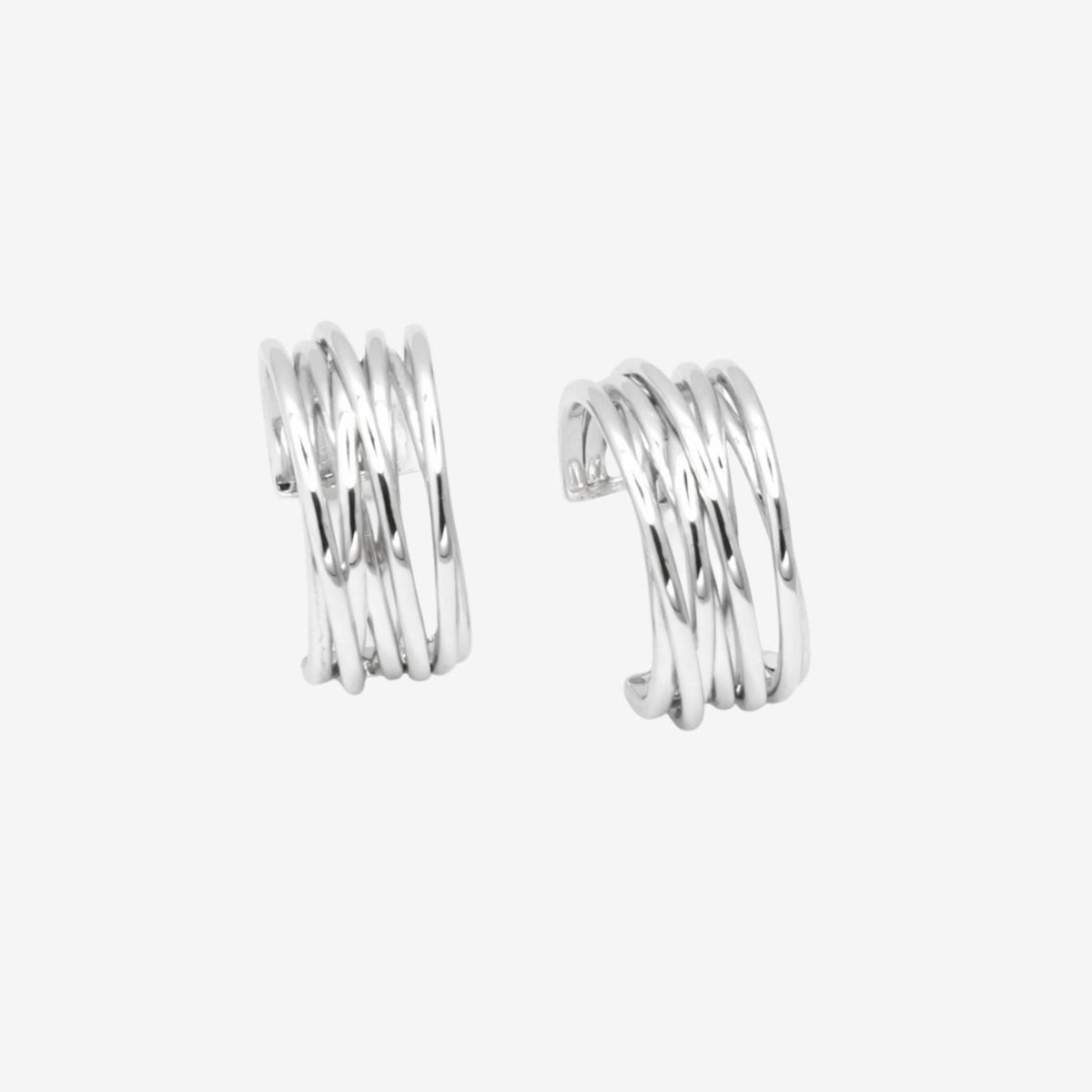 Nami Silver Twist Earrings