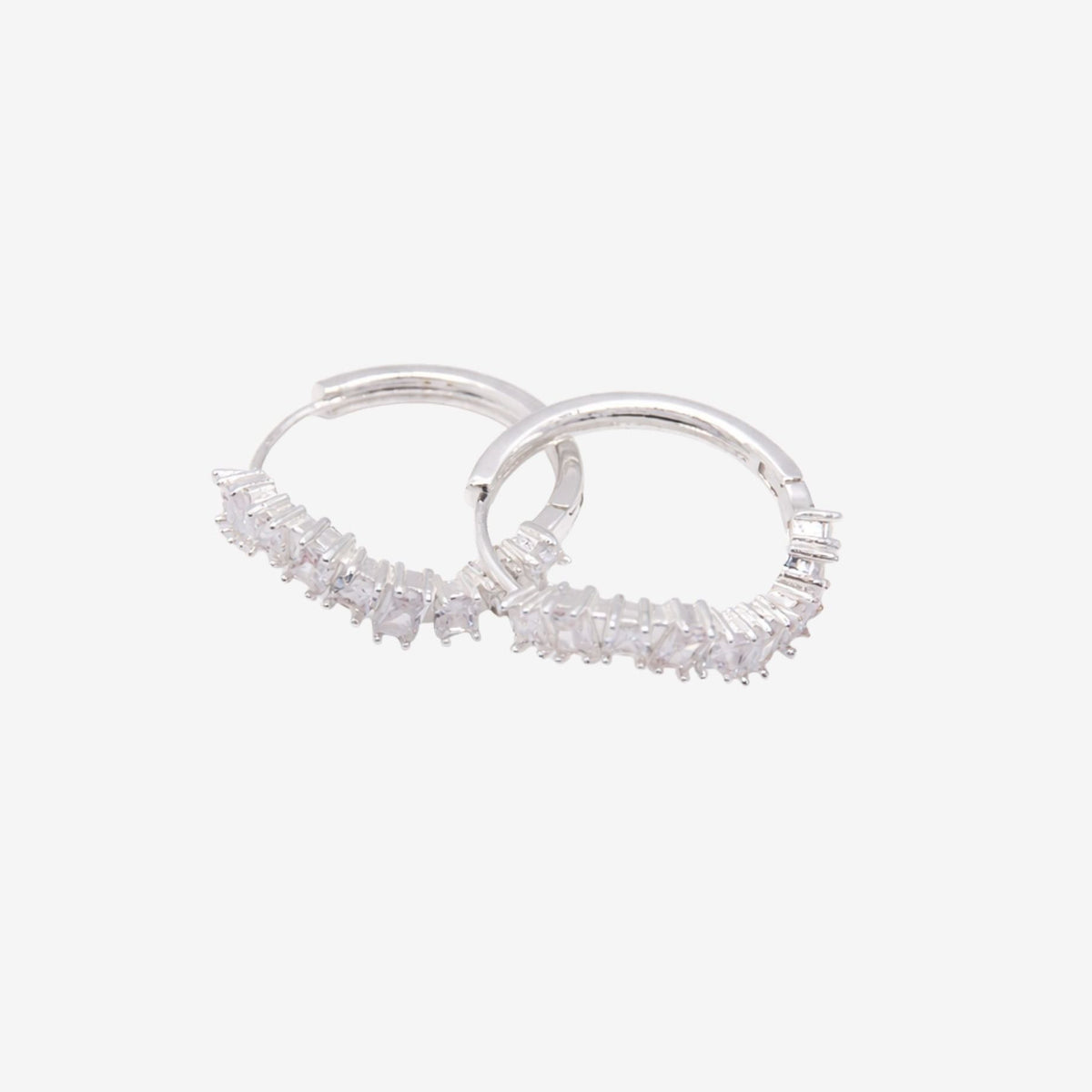 Nami Silver Stone Wave Earrings