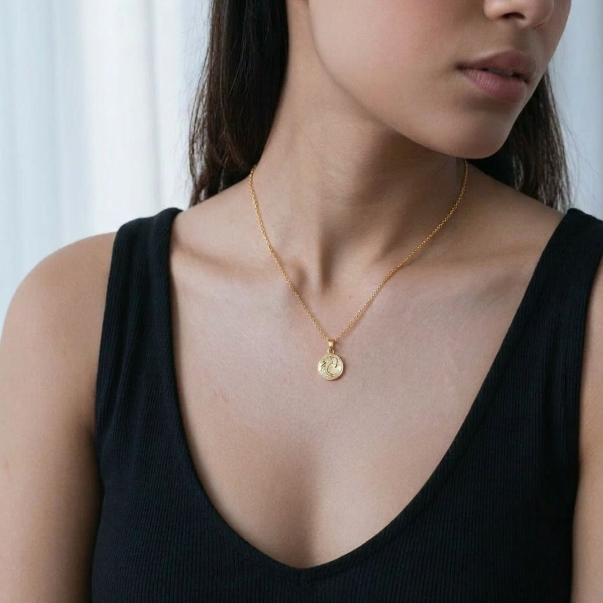 Nami Gold Wave Pendant