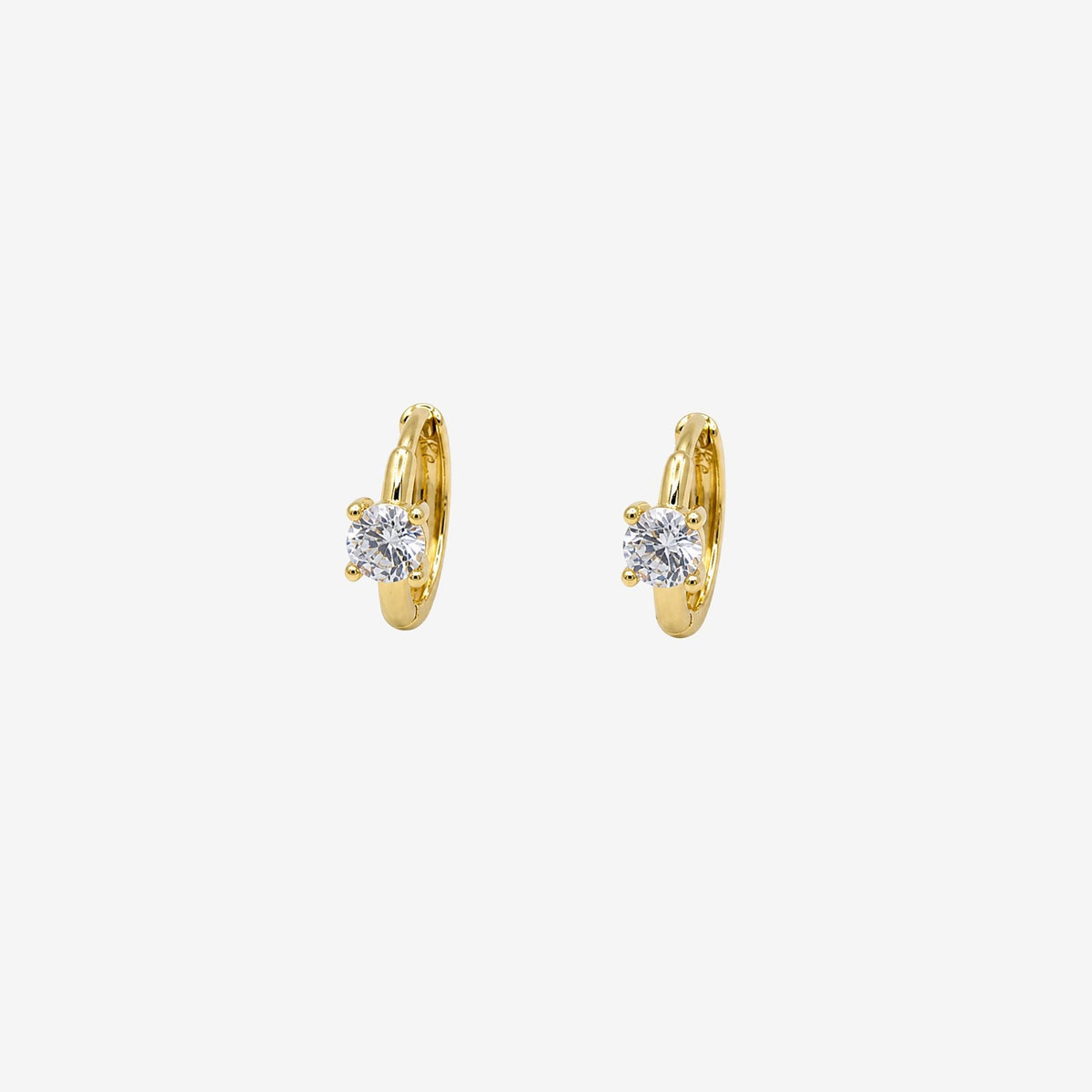Shikaku Stone Huggie Hoop Earrings