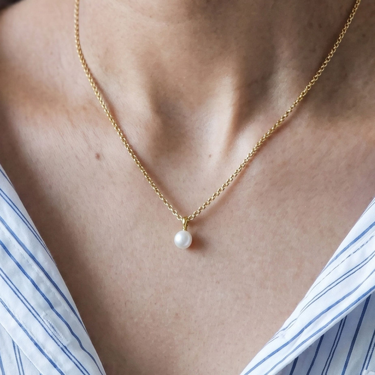 Shinju Gold Pearl Necklace