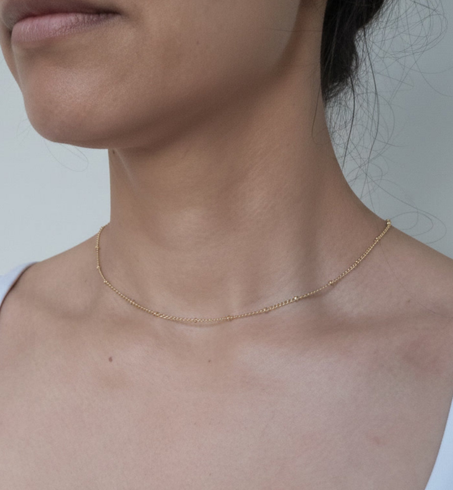 Kin Gold Bead Necklace