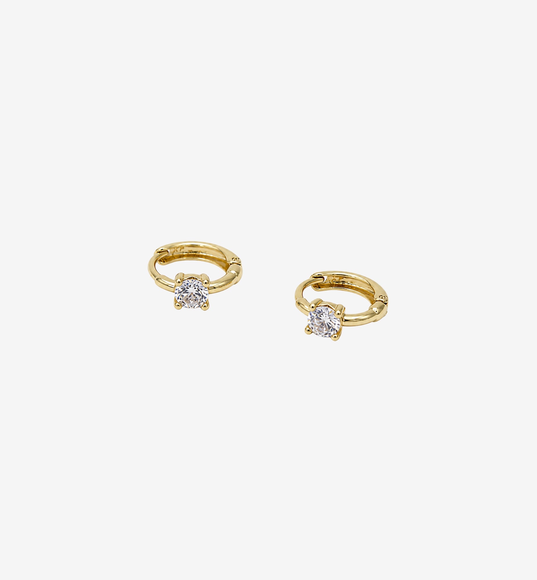 Shikaku Stone Huggie Hoop Earrings