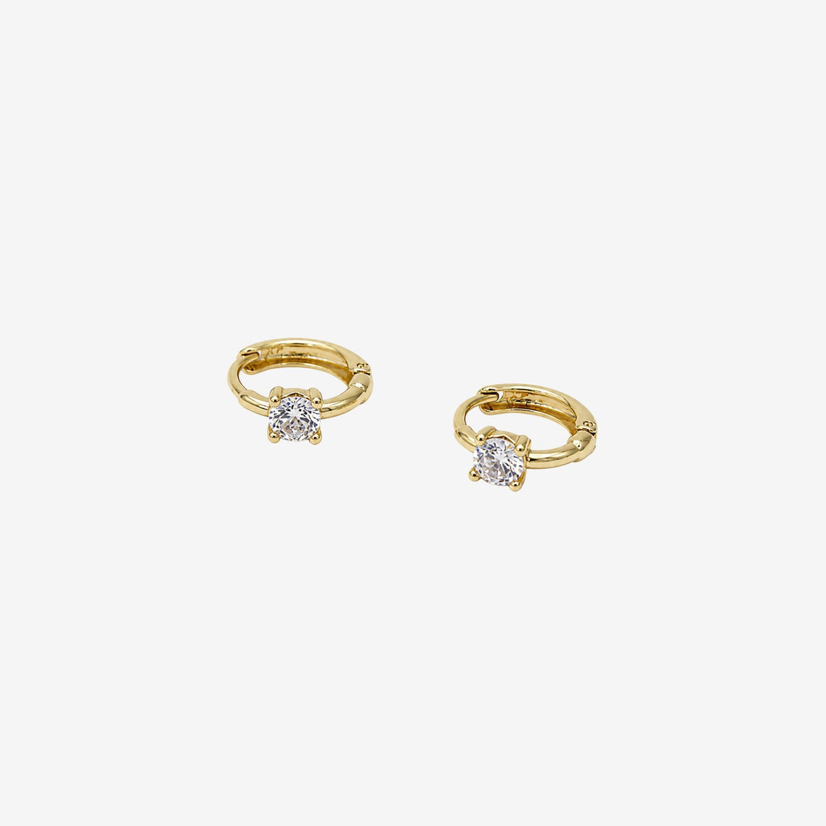 Shikaku Stone Huggie Hoop Earrings