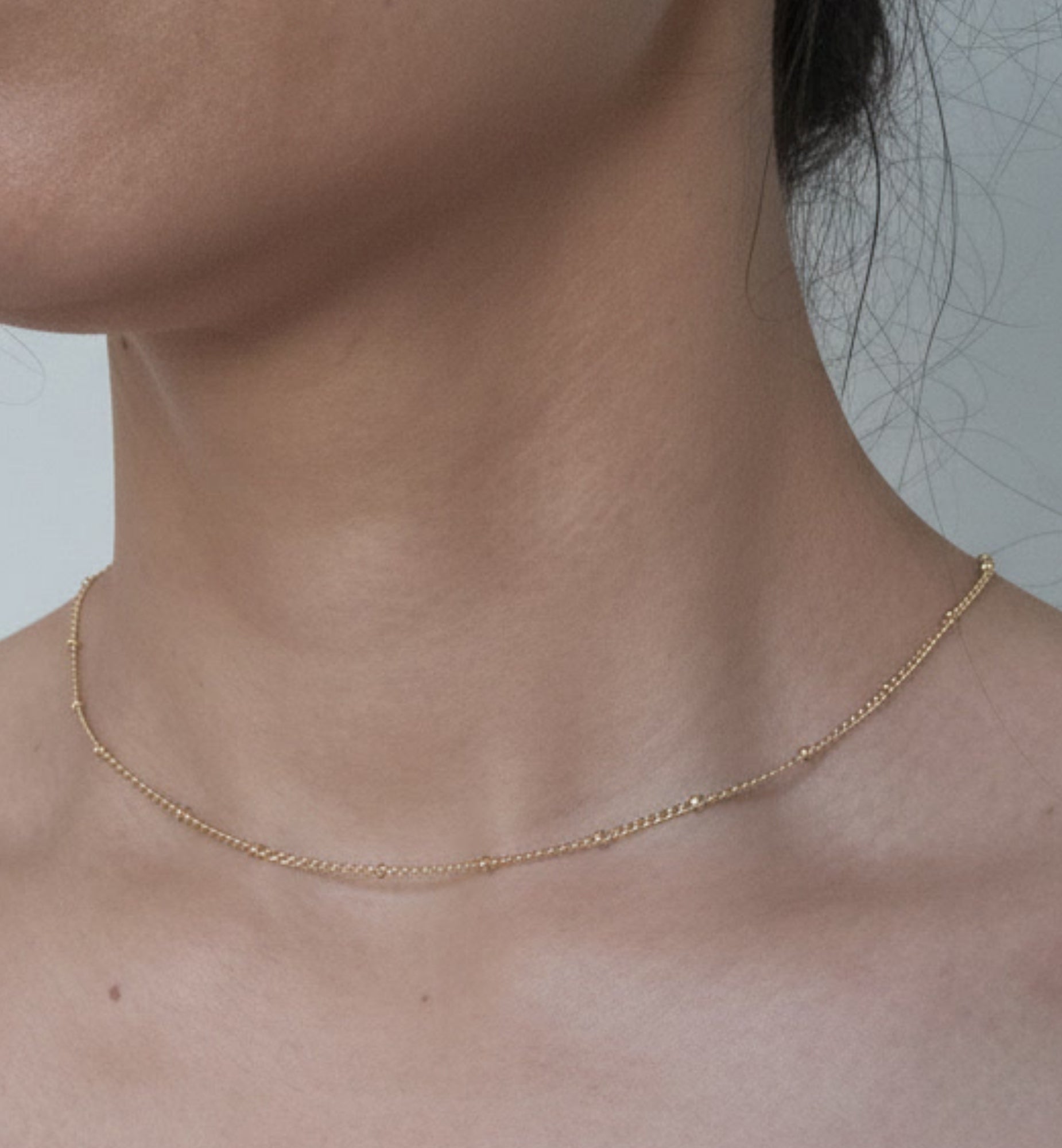 Kin Gold Bead Necklace