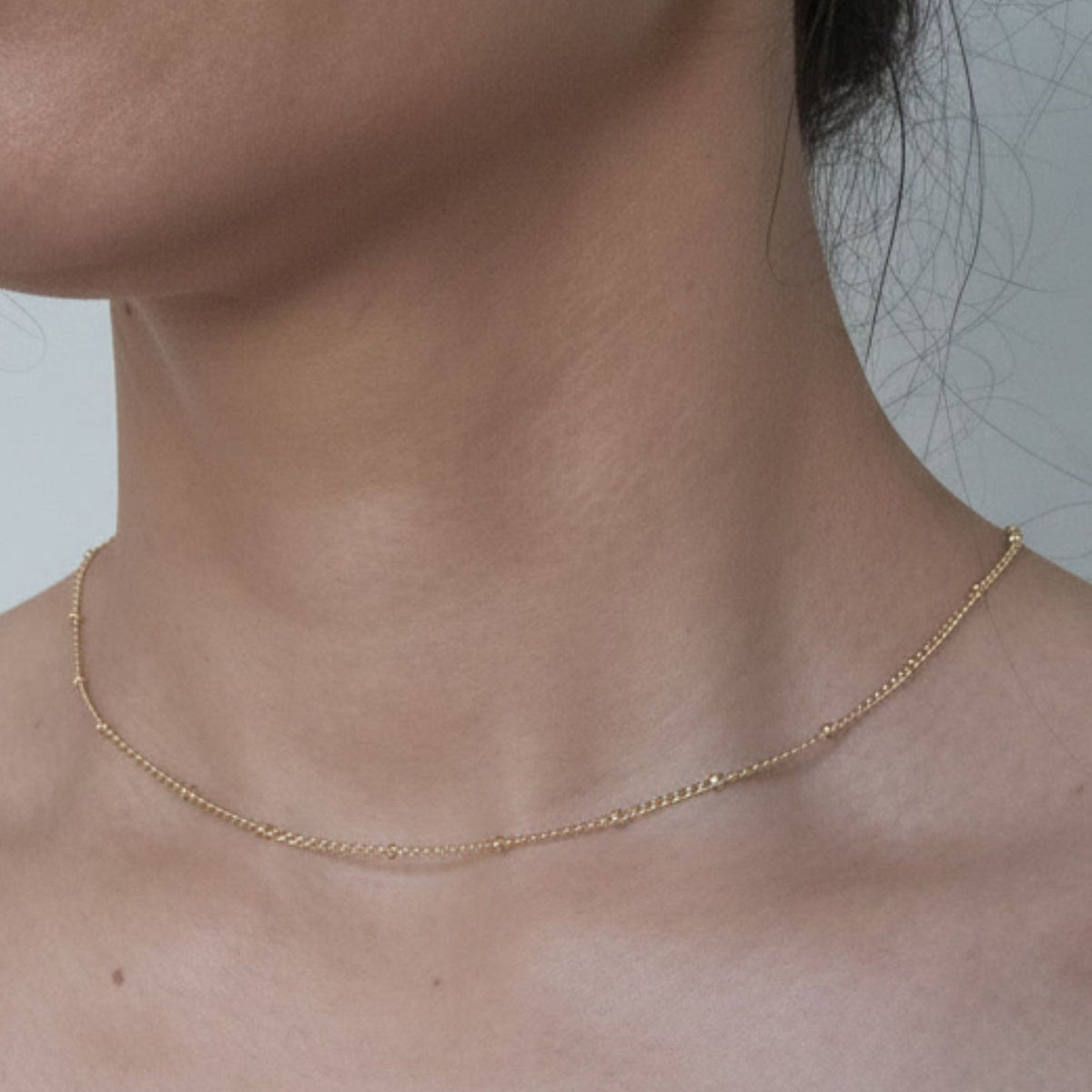 Kin Gold Bead Necklace