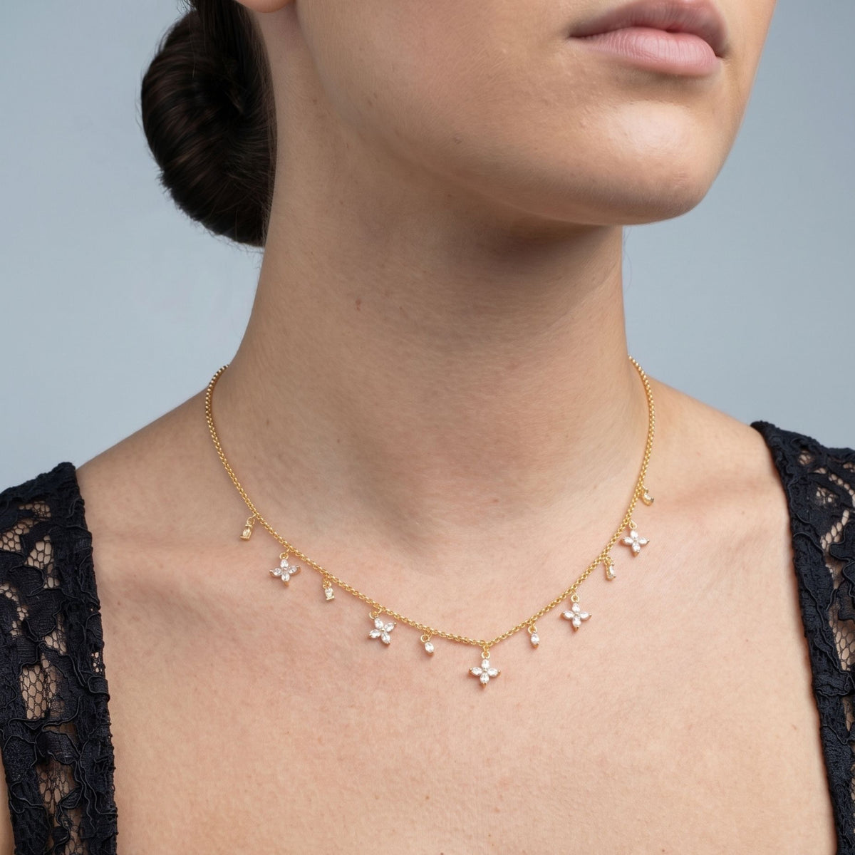 Kinmokusei Gold Floral Necklace
