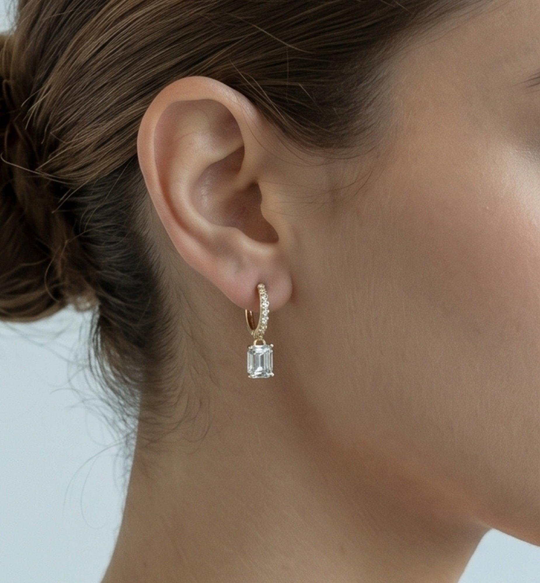 Shikaku Gold Stone Earrings