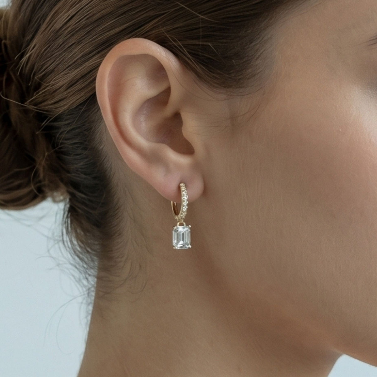Shikaku Gold Stone Earrings