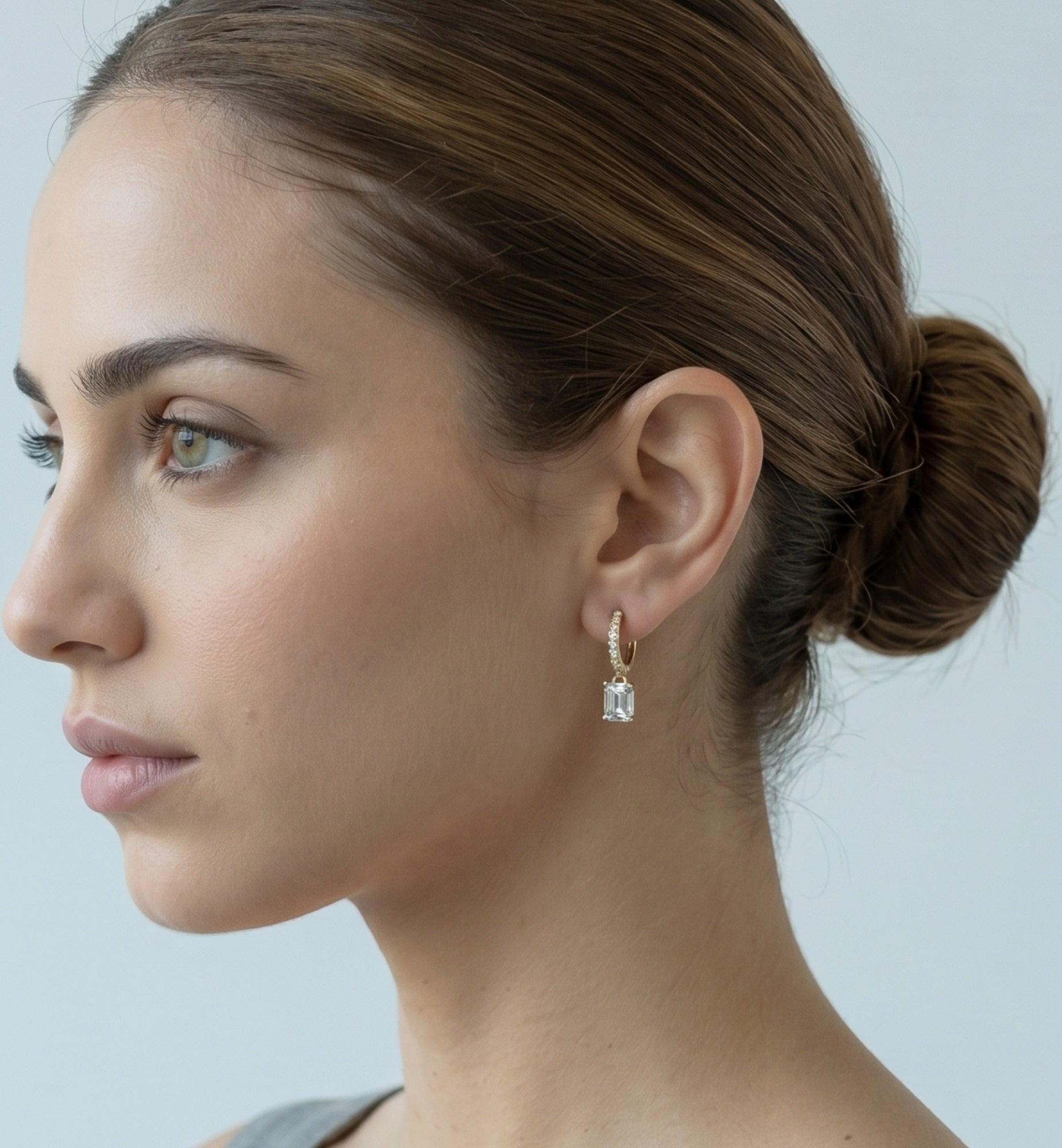 Shikaku Gold Stone Earrings