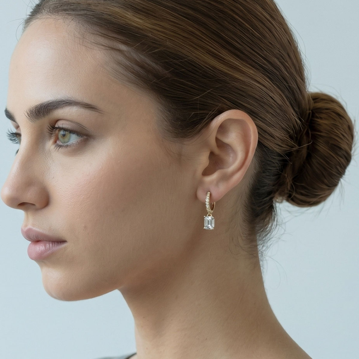 Shikaku Gold Stone Earrings
