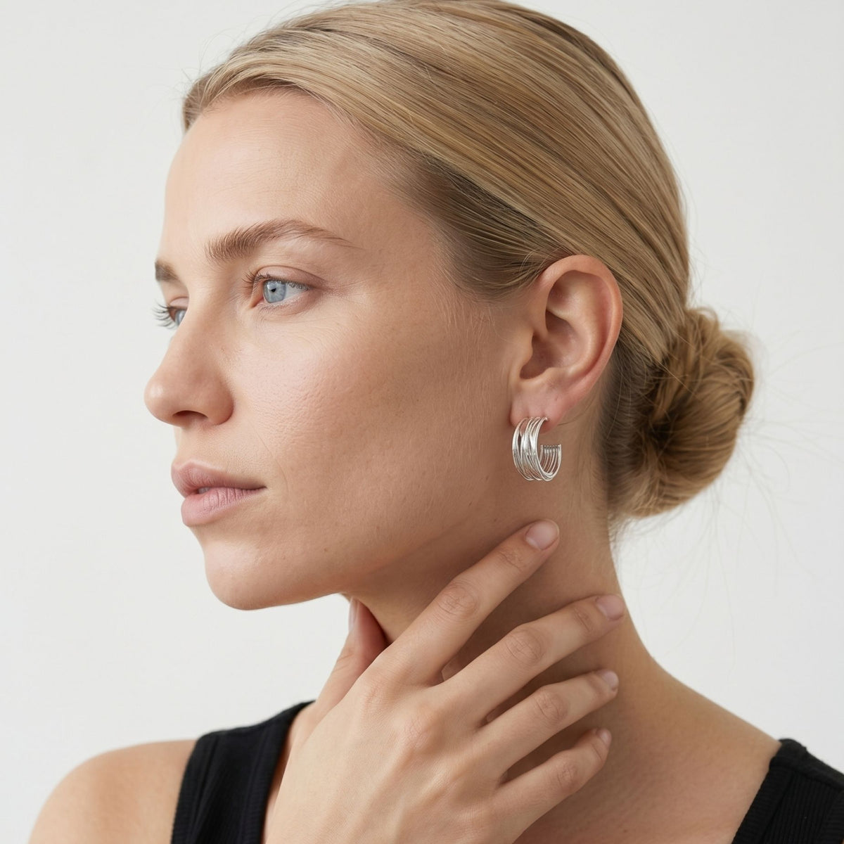 Nami Silver Twist Earrings