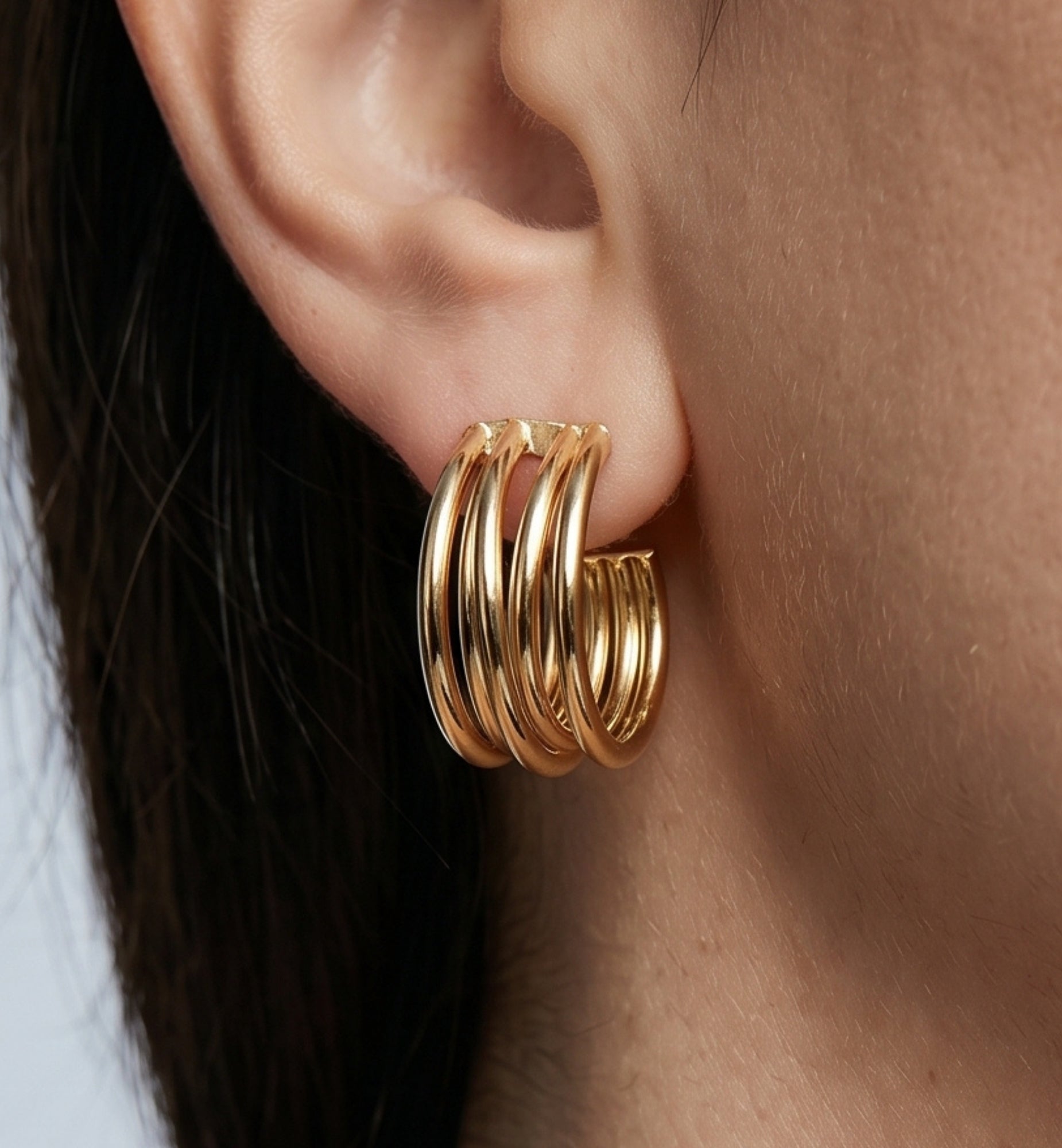 Nami Gold Twist Earrings