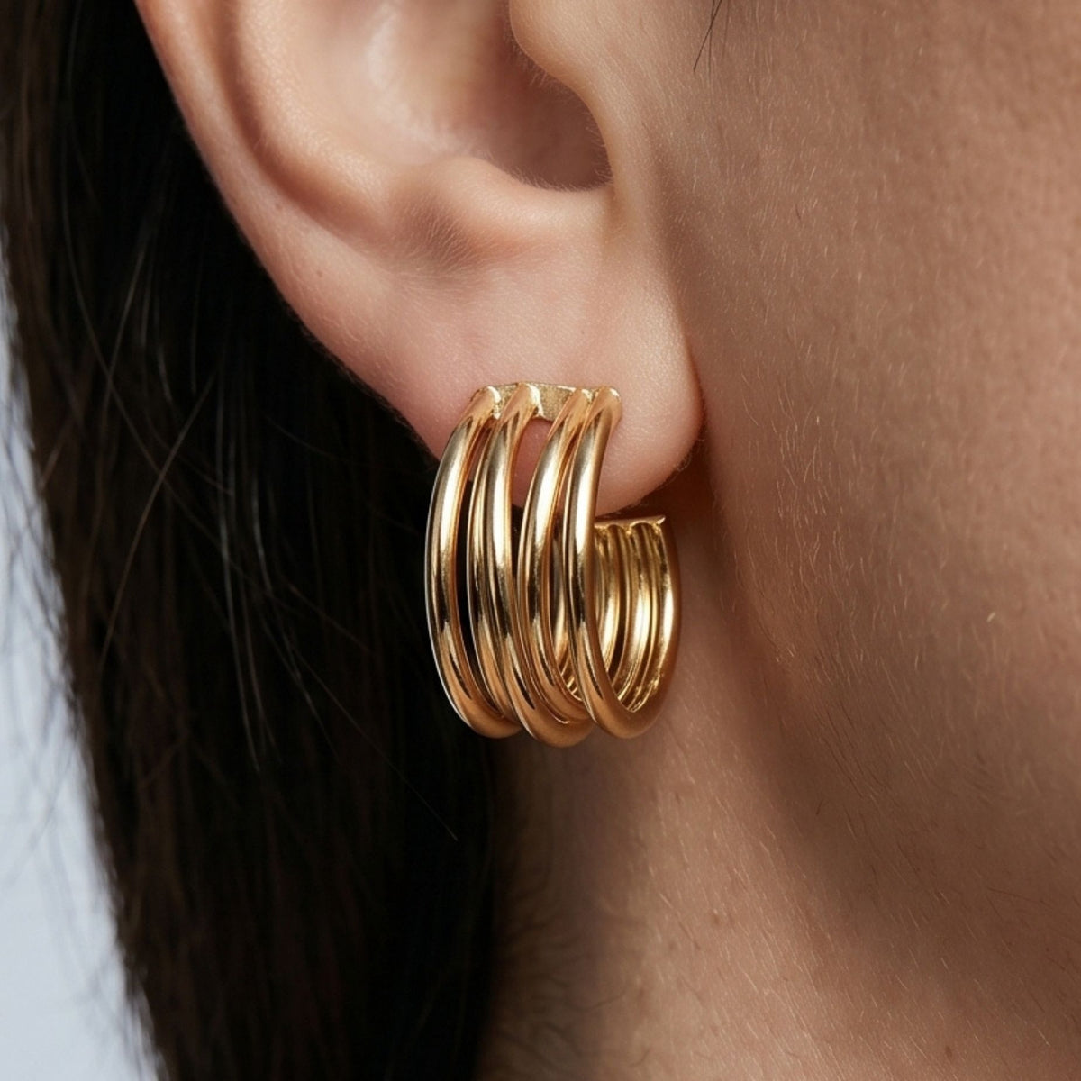 Nami Gold Twist Earrings