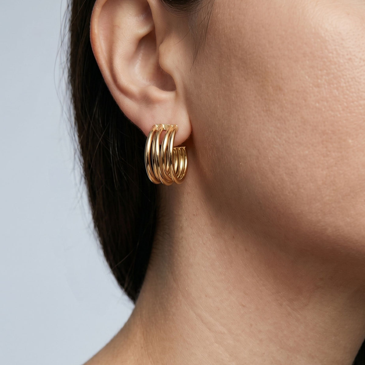 Nami Gold Twist Earrings