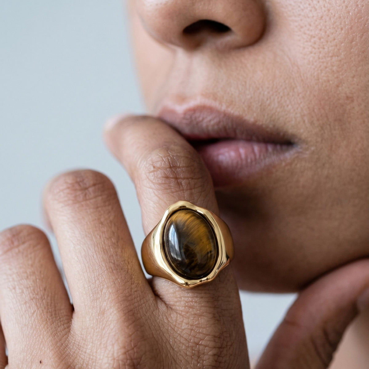 Nekomeishi Tigers Eye Ring