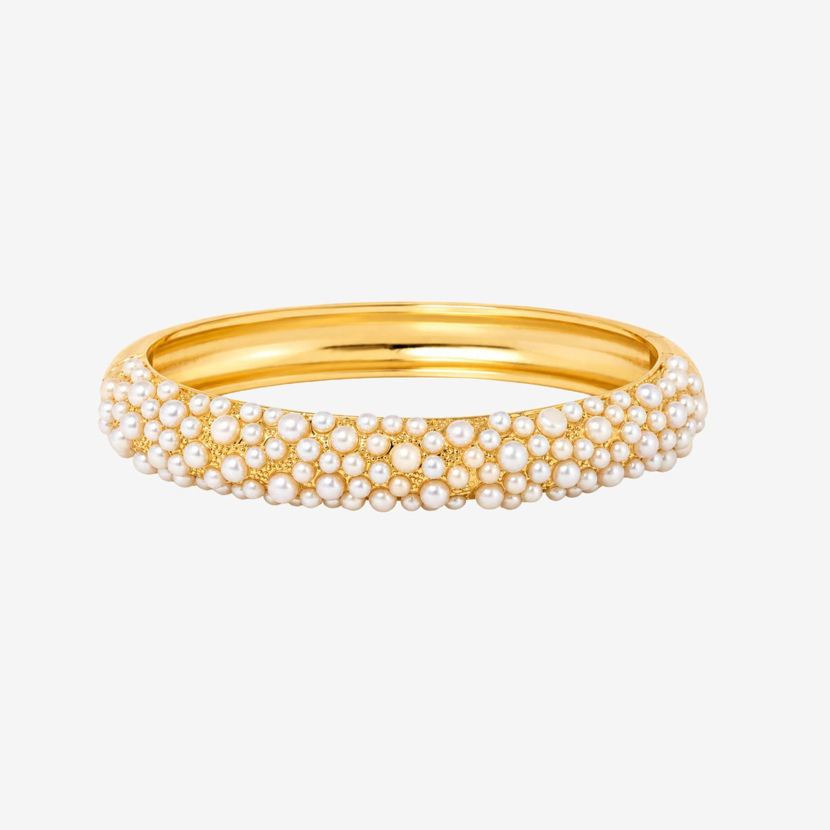 Shinju Gold Chunky Pearl Bangle