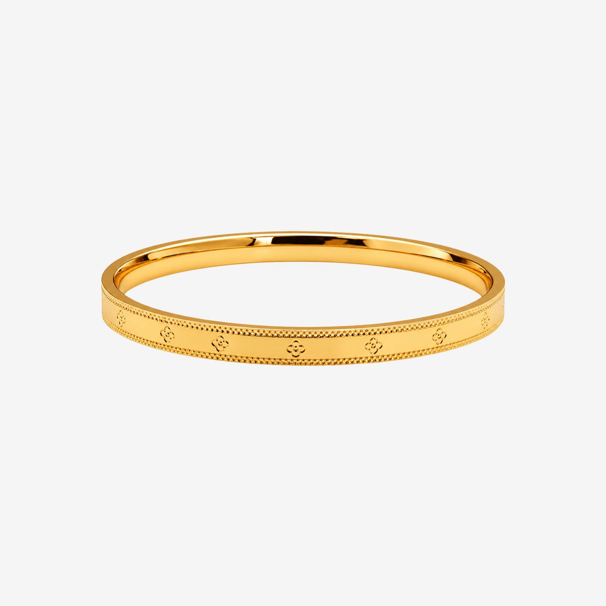 Kinmokusei Gold Floral Bangle