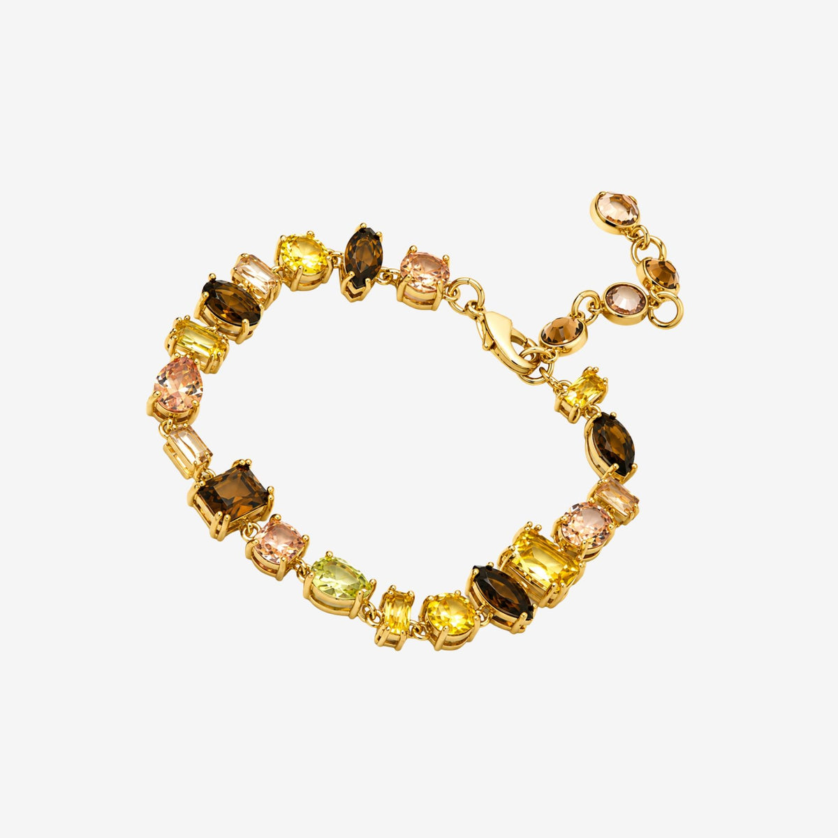 Hanabi Mixed Gold Stone Bracelet