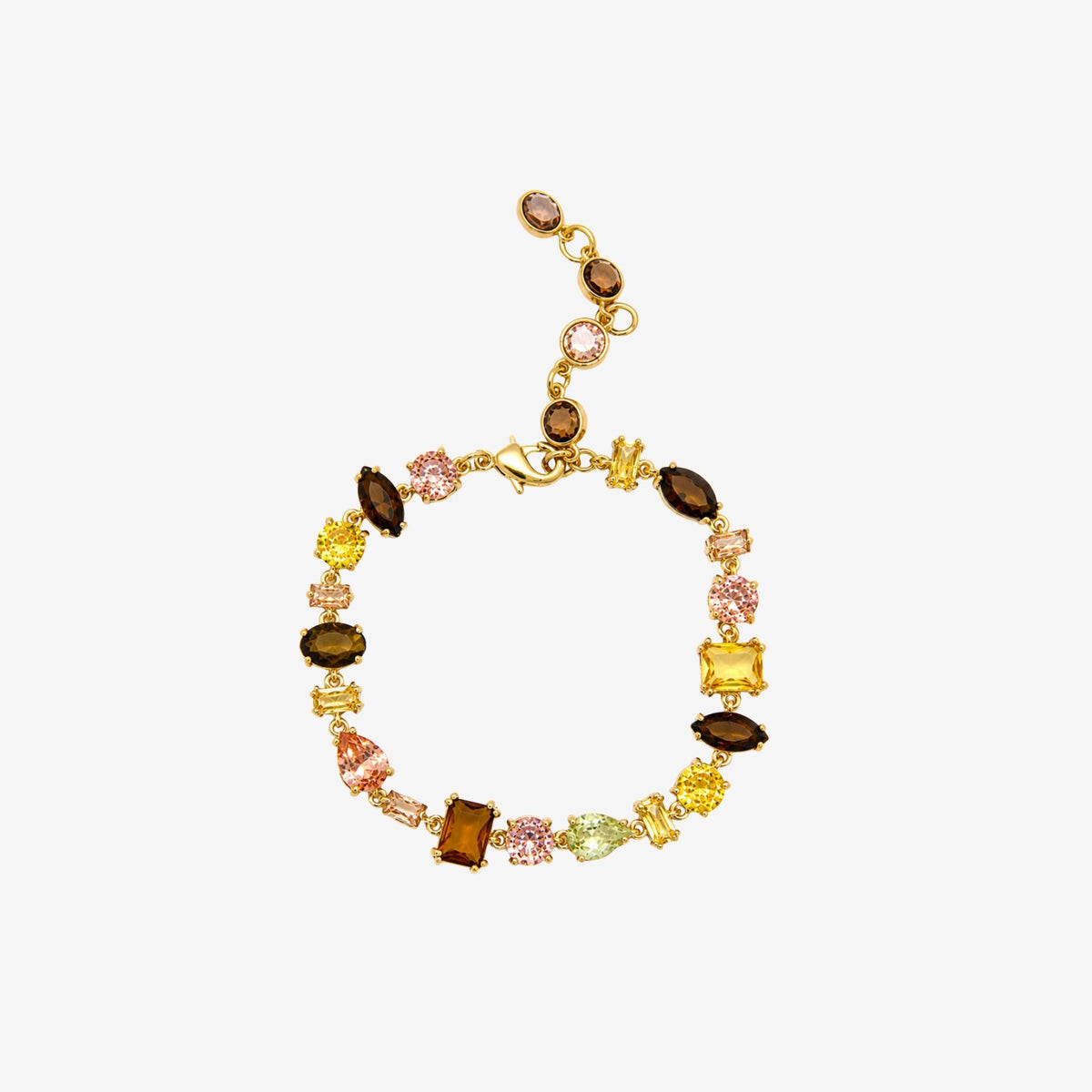 Hanabi Mixed Gold Stone Bracelet