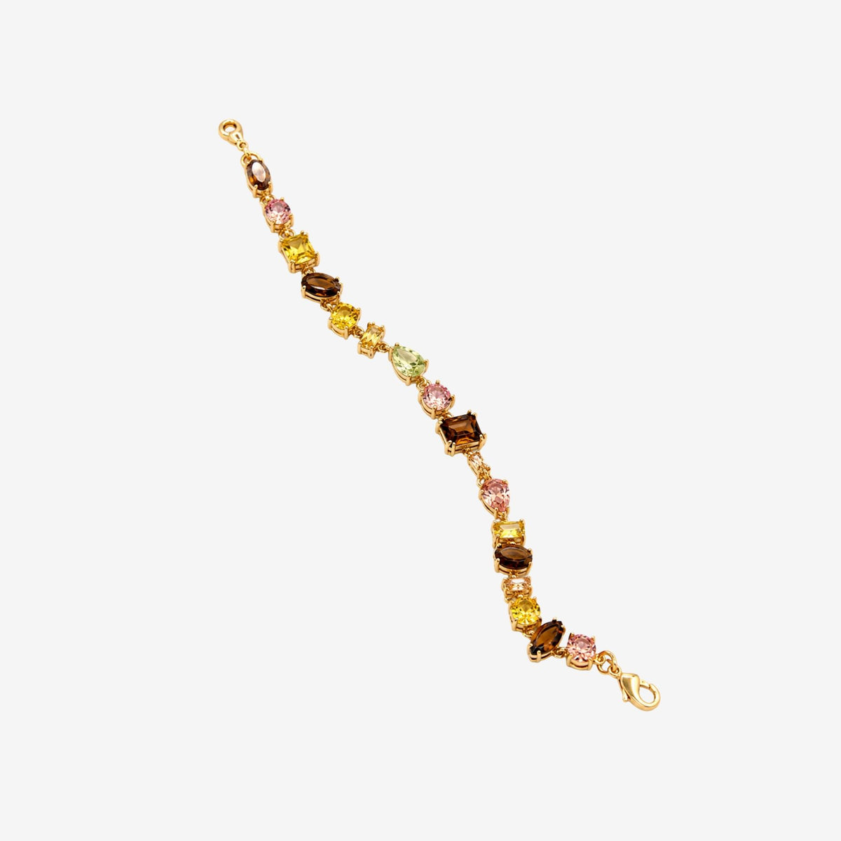 Hanabi Mixed Gold Stone Bracelet