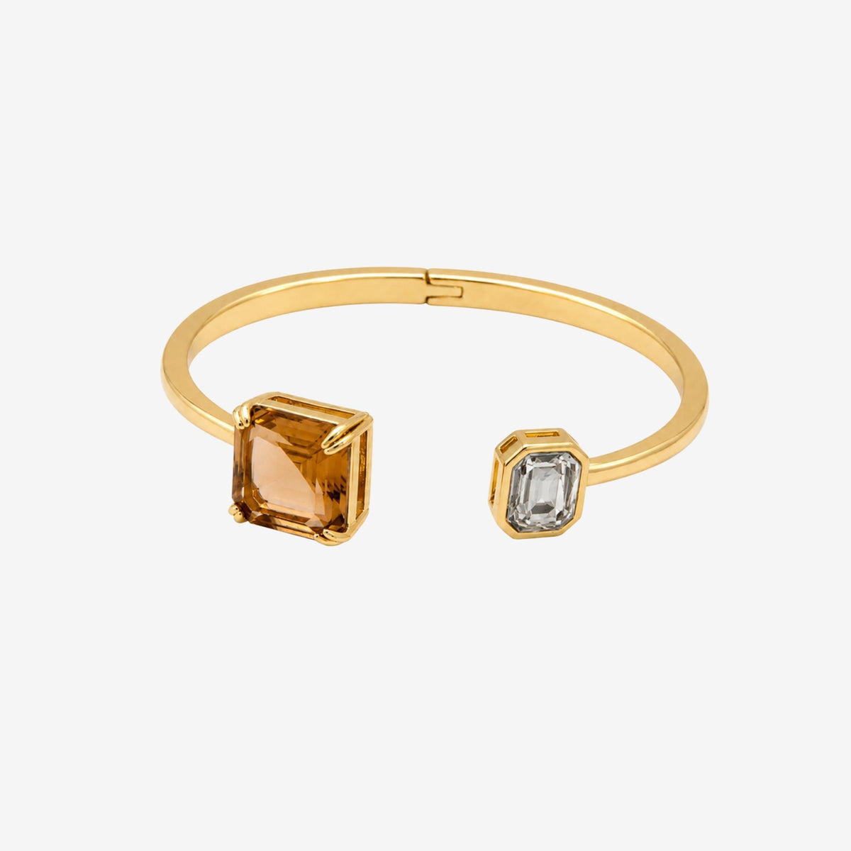 Shikaku Square Stones Open Bangle