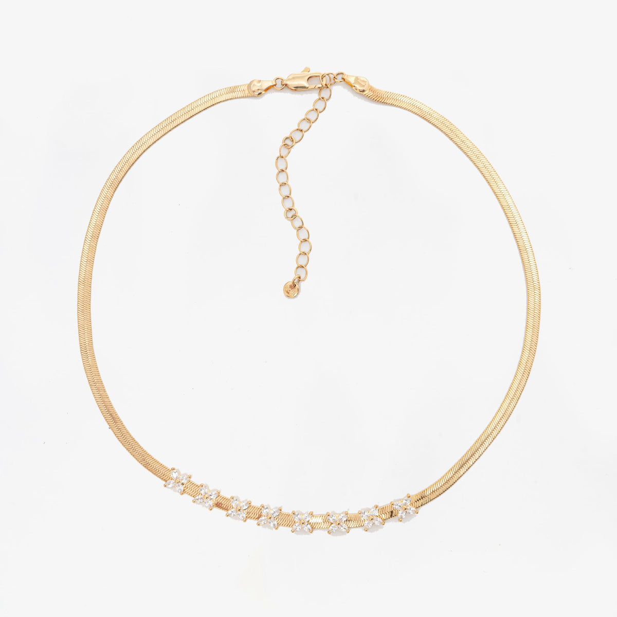 Kinmokusei Gold Chain Floral Necklace 18K Gold Plated by Uchi & Soto Jewellery