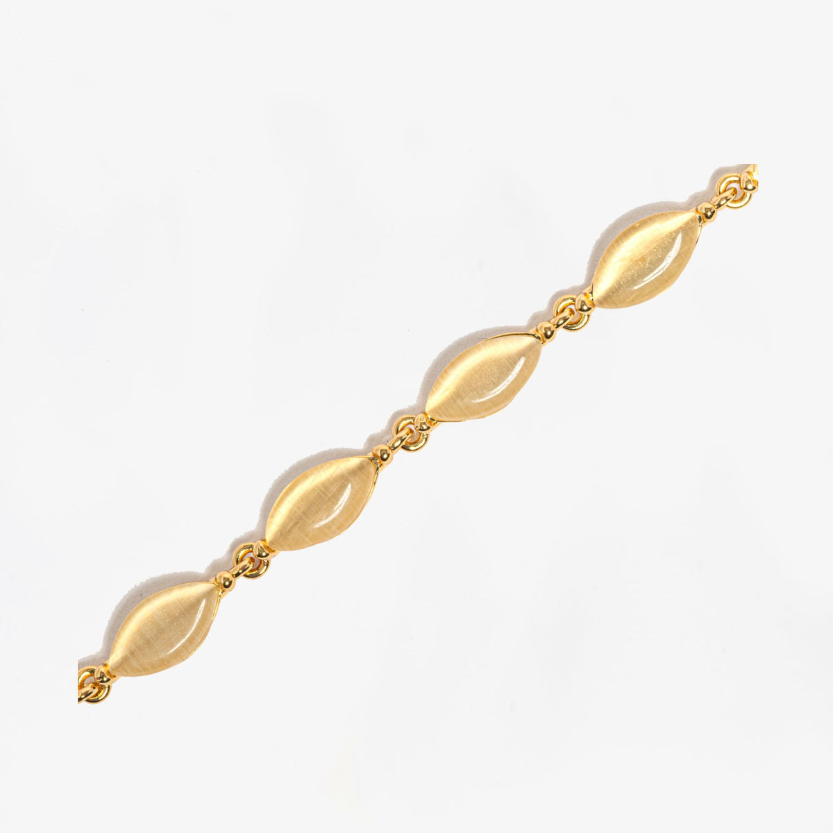 Nekomeishi Cream Cats Eye Bracelet 18K Gold Plated Semi Precious Stone 18K Gold Plated by Uchi & Soto Jewellery