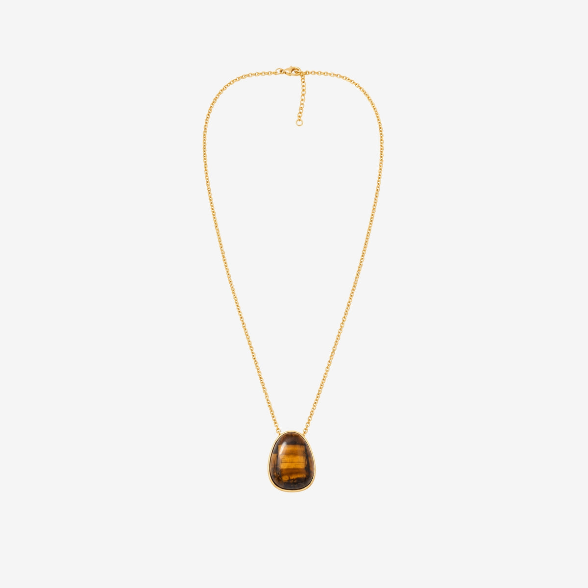 Nekomeishi Tigers Eye Pendant Necklace