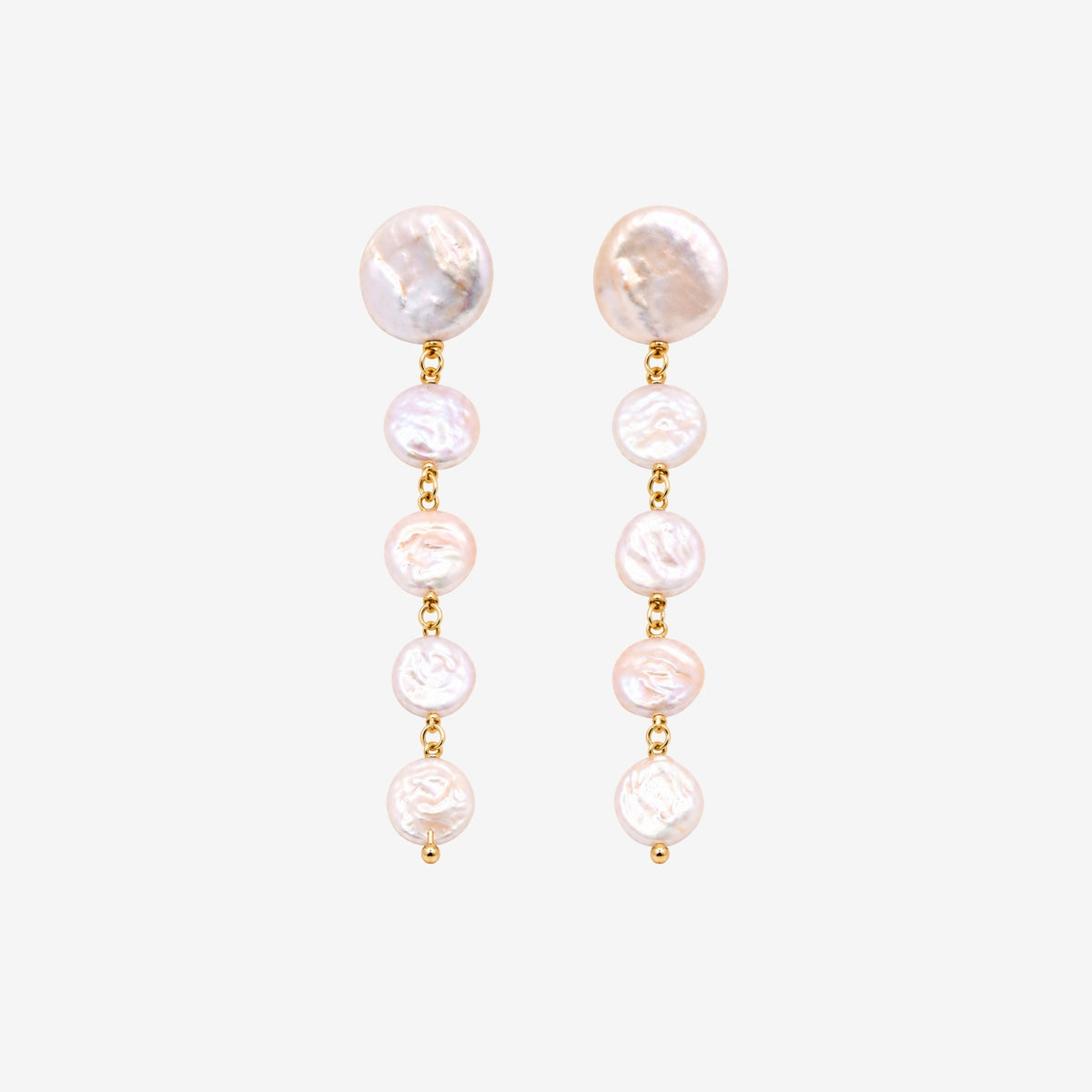 Shinju Pearl Layered Drop Earrings