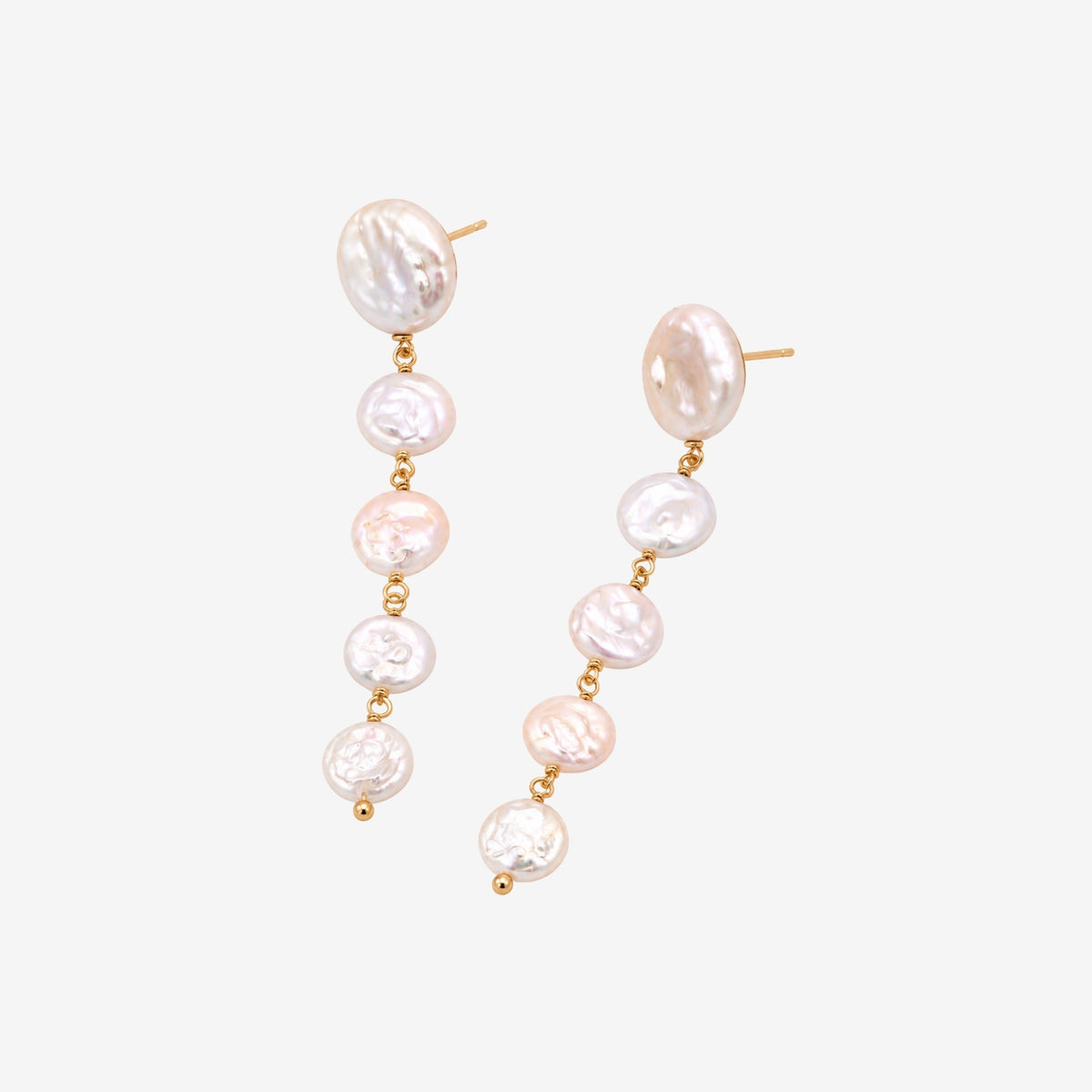 Shinju Pearl Layered Drop Earrings