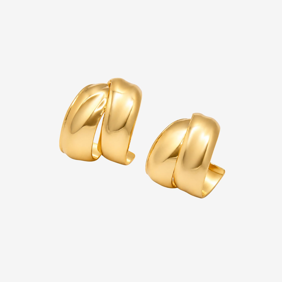 Kin Molten Gold Hoop Earrings