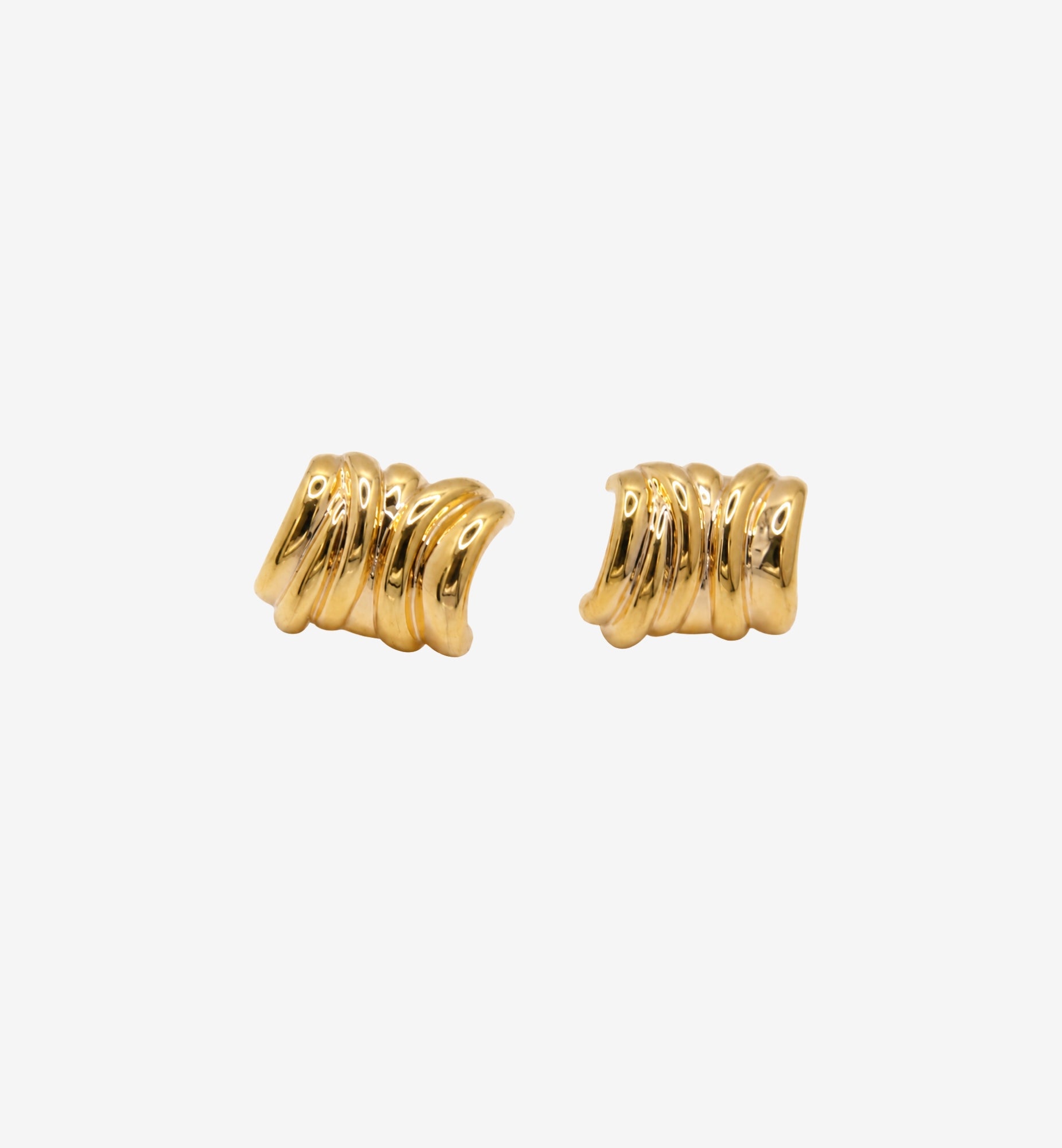 Kin Molten Structured Stud Earrings