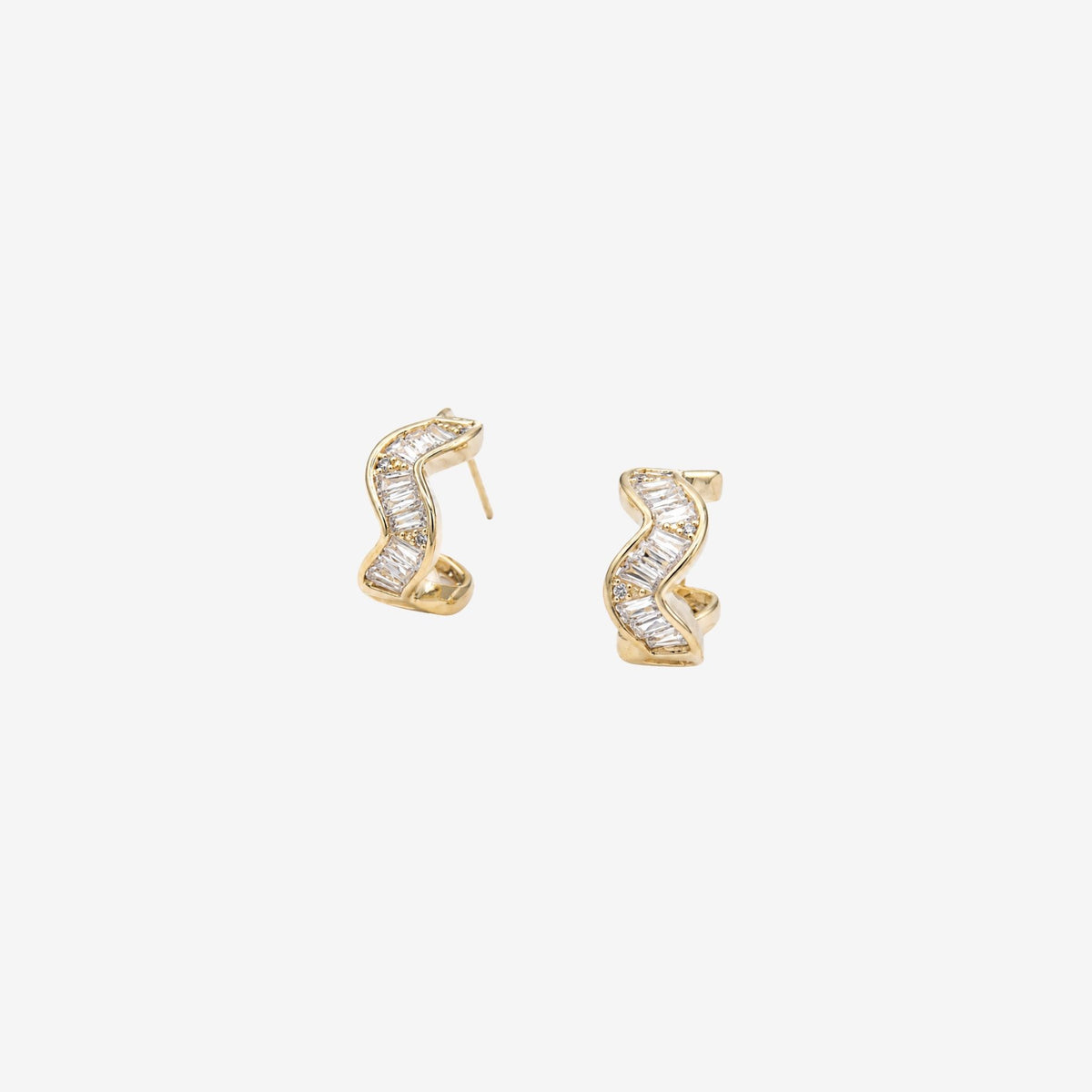 Kin Twisted Stone Hoops