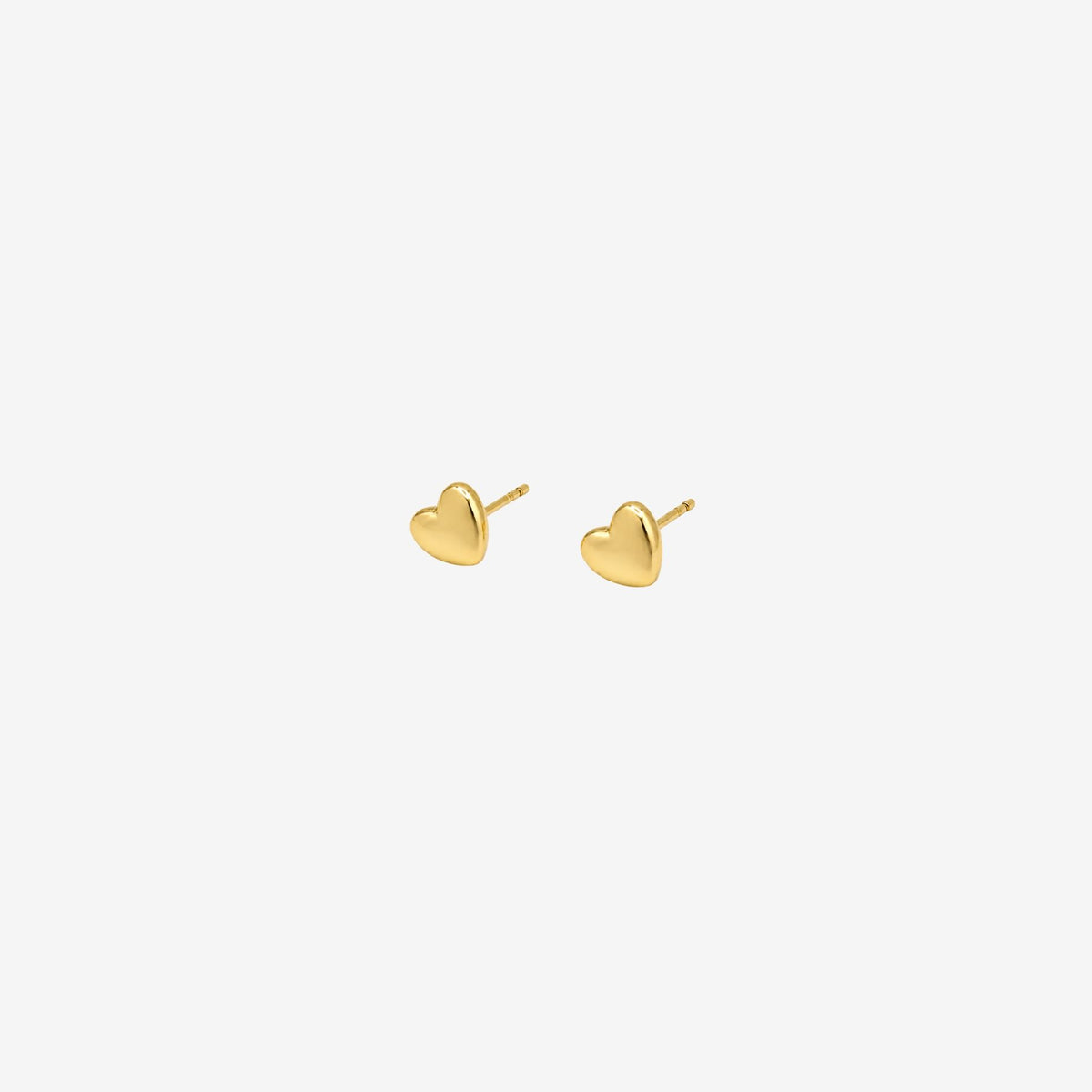 Kokoro Mini Heart Gold Stud Earrings