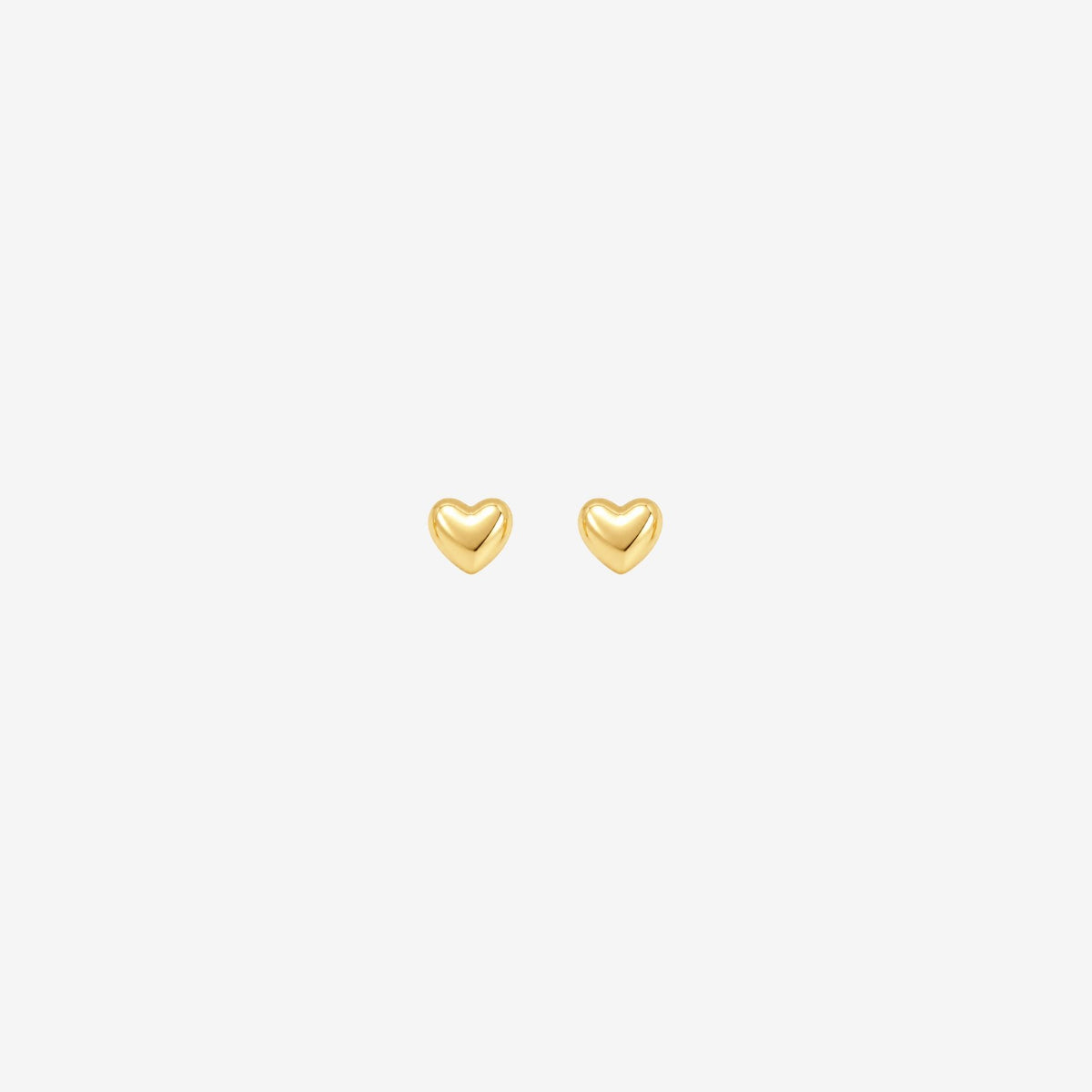 Kokoro Mini Heart Gold Stud Earrings