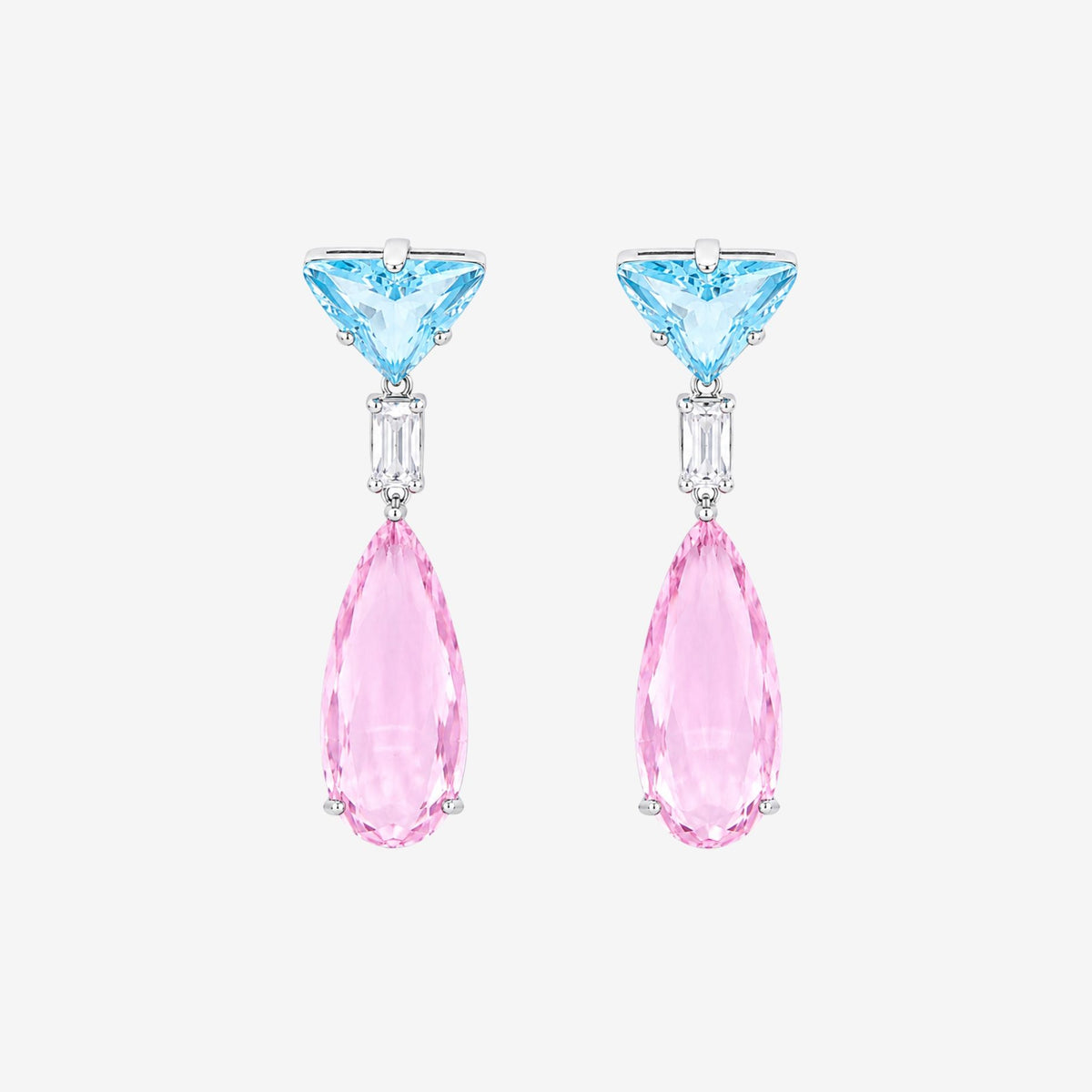 Hanabi Stone Shapes Drop Earrings