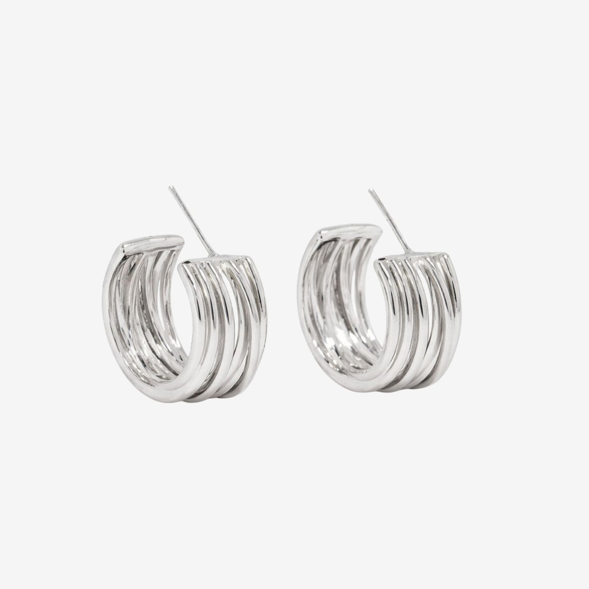 Nami Silver Twist Earrings