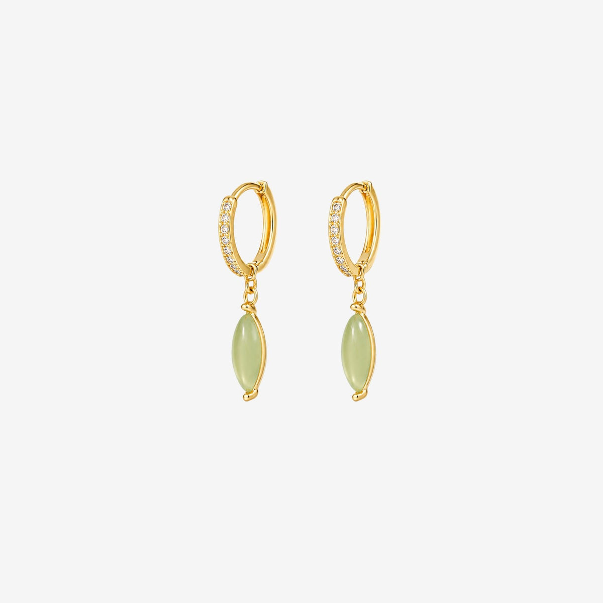 Nekomeishi Green Cats Eye Earrings