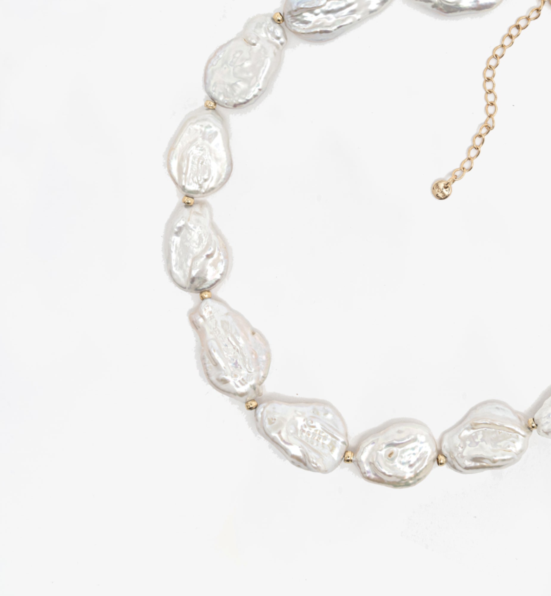 Shinju Gold Baroque Pearl Necklace 18K Gold Plated 18K Gold Plated by Uchi & Soto Jewellery