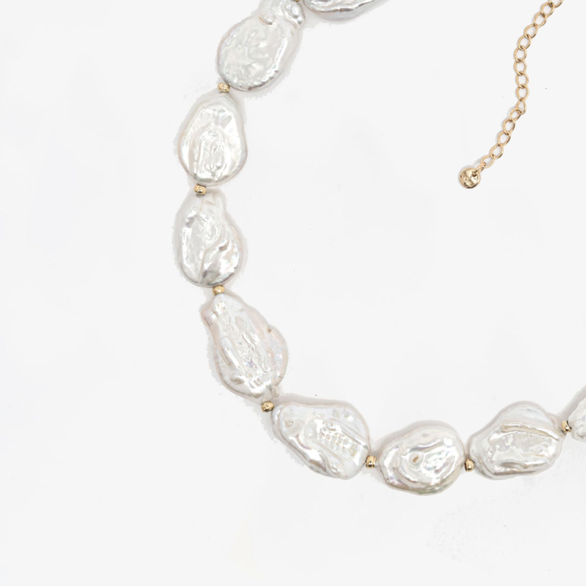 Shinju Gold Baroque Pearl Necklace 18K Gold Plated 18K Gold Plated by Uchi & Soto Jewellery