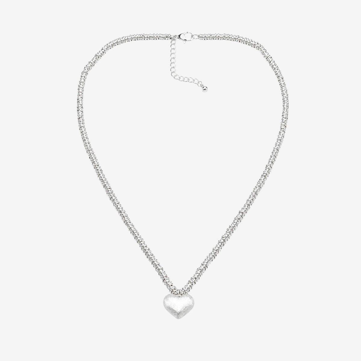 Kokoro Silver Heart Necklace